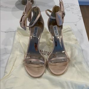 Badgley Mischka Dress/Wedding Shoes: Fran Bow